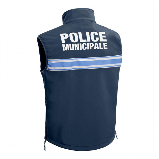 Gilet Softshell sans manches Police Municipale